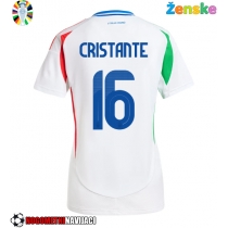 Ženske Nogometnih dresov Italija Bryan Cristante #16 Gostujoči EP 2024 Kratki rokavi